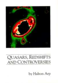 Okładka książki "Kwazary, redshift i kontrowersje" (Quasars, Redshift and Controversies)